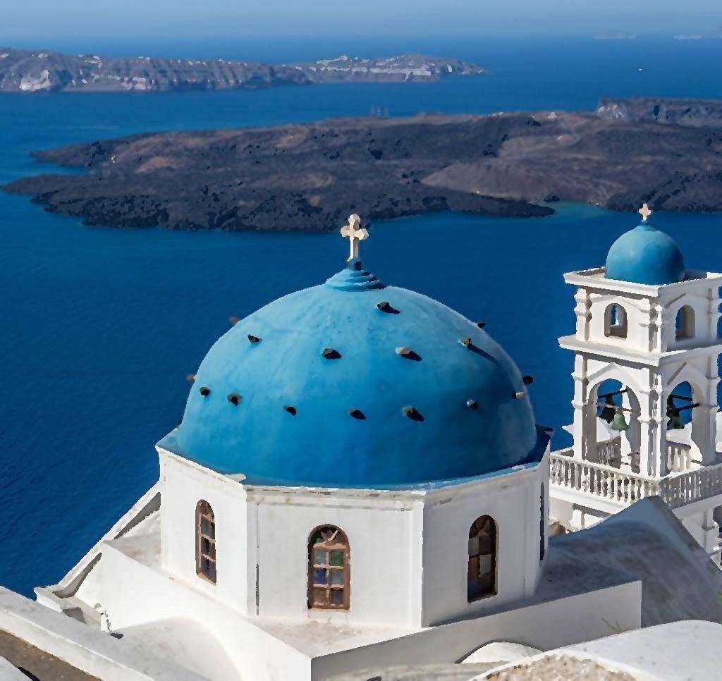 Toit Bleu Eglise Grecque